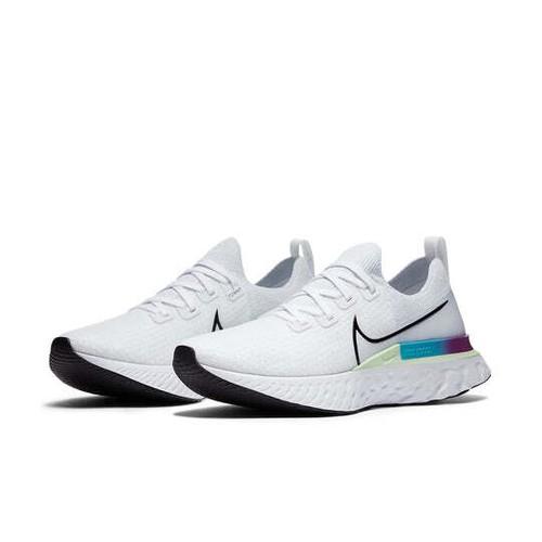 

Nike React Infinity Run Flyknit Белый Vapor Green CD4371-102 EU 41 белый/зелёный