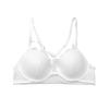 French Front Clasp Lace Bra Cross Back Bra for Women with Small Chest No Empty Cup Push Up and Anti-sagging Bra
