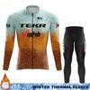 Termal Fleece Cycling Jersey Men's Winter Suit TEKR Thermal Man Outfit 2026 Mens Long Sleeve Clothing Jumper Set Ciclismo Hombre