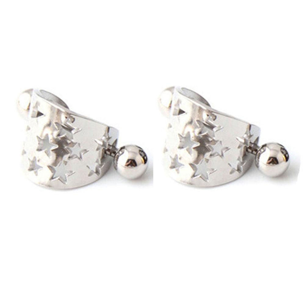 16G Stainless Steel Ear Piercing Horseshoe Shield Cuff Ear Helix Cartilage Cuff Ring Earrings Body Jewelry Piercing
