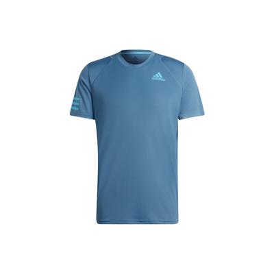Casual Breathable Solid Color Tennis Short-Sleeve T-Shirt Men Tops Blue HB8033
