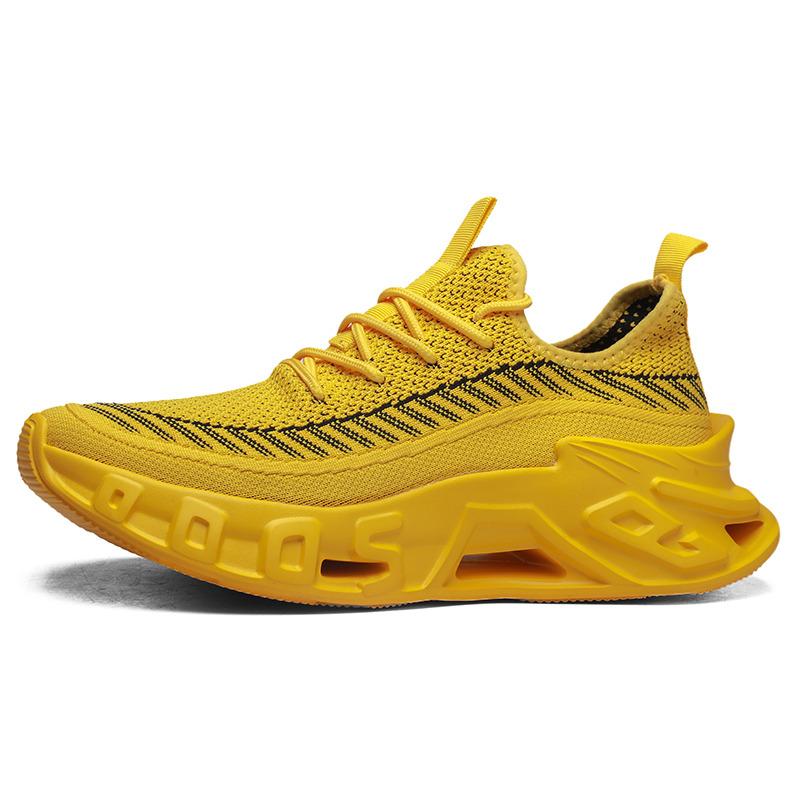 2025 Fashion Green Men‘s Running Shoes Big Size 46 Platform Sports Trainers Men Lightweight Athletic Shoes Zapatillas Hombre