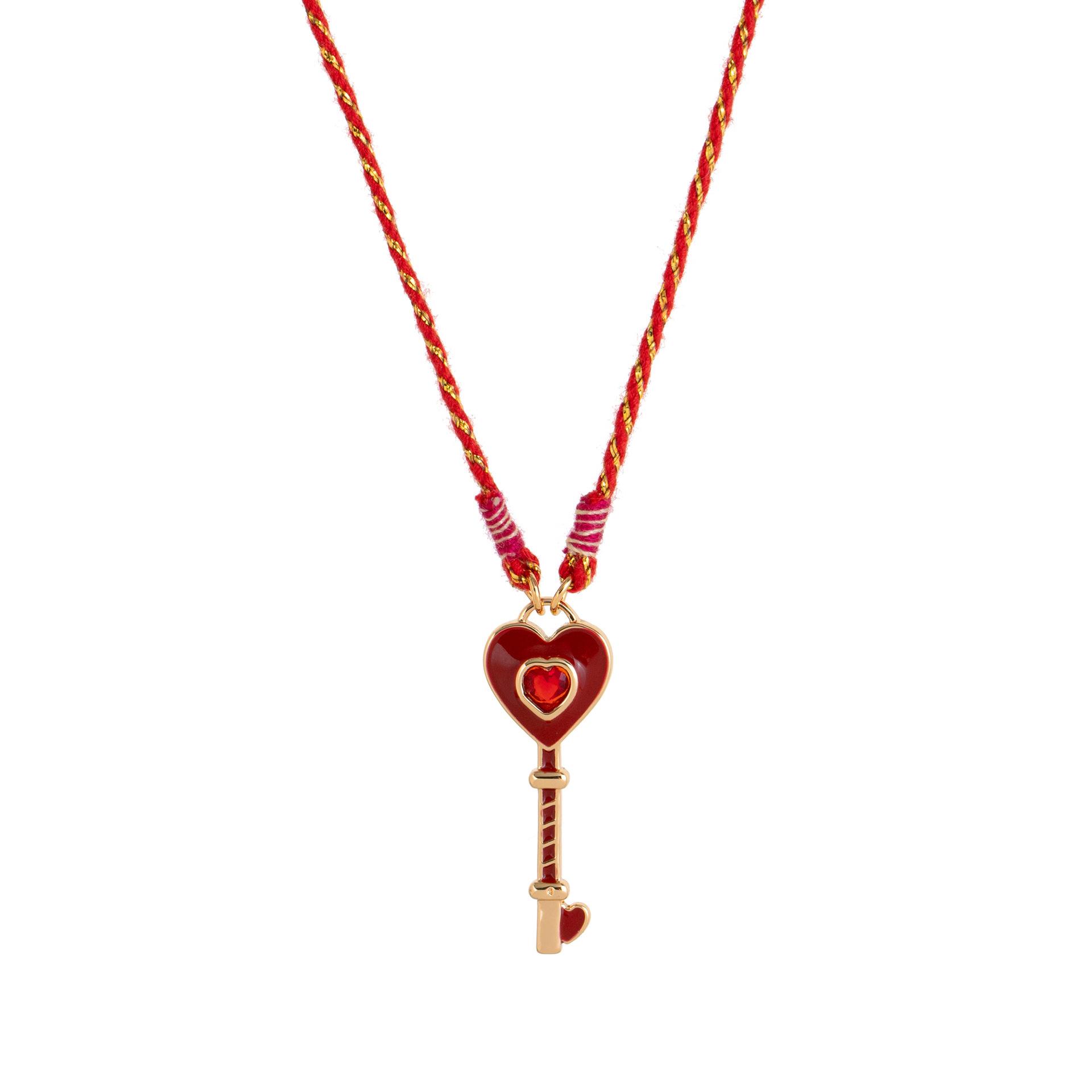 Gold-Plated Heart-Shaped Clavicle Chain with Colorful Drip Oil Four-Leaf Clover Pendant for Women