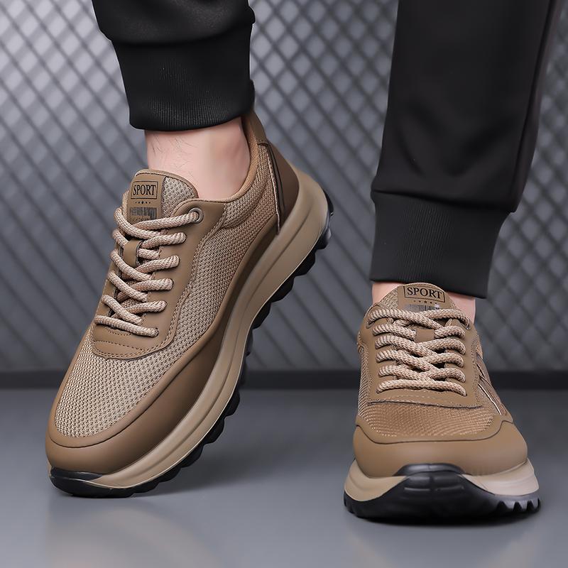 Fashion New Outdoor Footwear Men's Breathable Flats Leather Fashion Walking Shoes Men All-match Mens Sneakers Handmade Men Casual Shoes