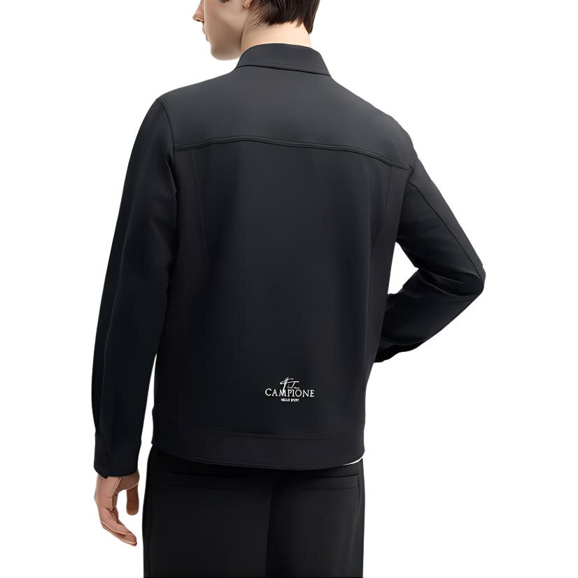 Fila Heritage Series Soft Comfortable Wrinkle-Resistant Simple Versatile Solid Color Long Sleeve Knit Top Men Tops Black F11M528501FBK