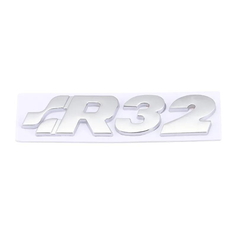 2026 Hot Sticker Car sticker Front Hood Grill SR 32 Emblem Auto Grille Badge for Volkswagen R Racing VW Sagitar Passat Golf Tigu