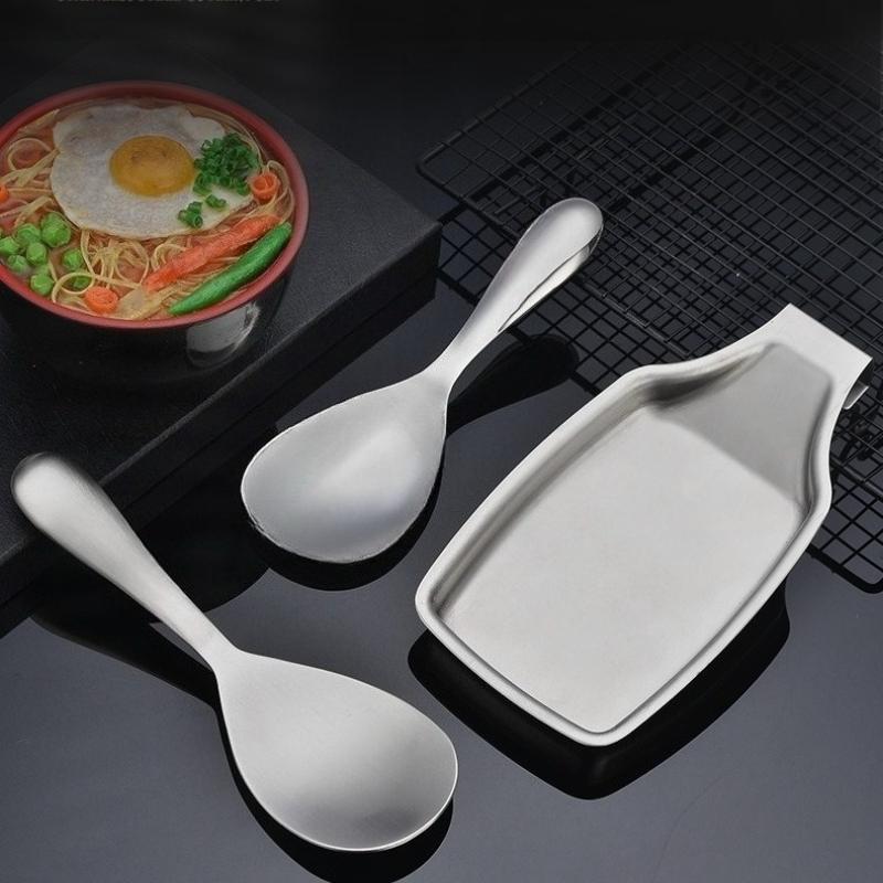 304 Stainless Steel Spatula Rack Kitchen Organizer Countertop Kitchen Spoon Holder Novel Accessories Storage Organization Home