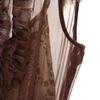 TOCCA silk No sleeve Sheer one piece 999 Brown Women Used