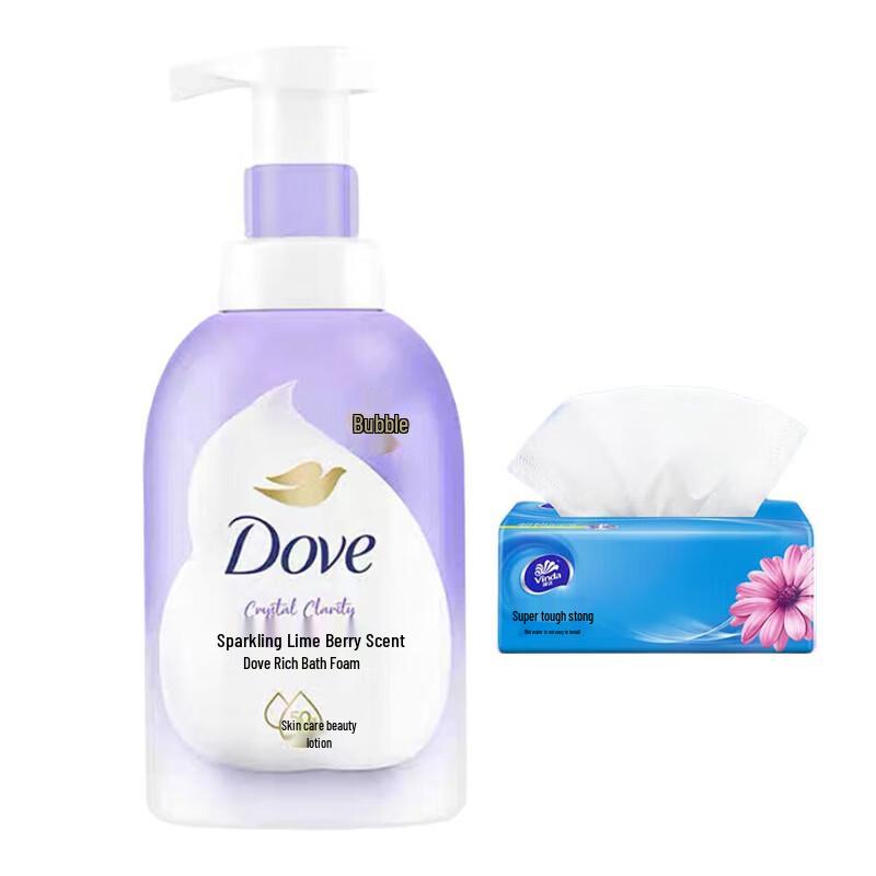 

Dove Lime & Berry Scented Creamy Shower Foam with Bonus Tissues