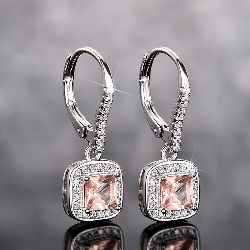 

Square Fat Geometric Earrings Women, Light Luxury High-End Jewelry Shein Internet Celebrity Earrings