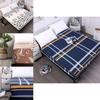 Cozy And Stylish Floral Stripes Mattress Protector Dustproof Fitted Sheet