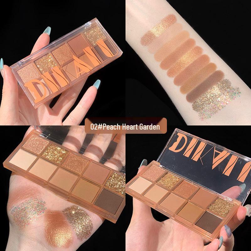 

Палетка теней для век DIKALU Love of Plants: Осень/Зима Матовый, Пыльная роза, Земляные тона - 10 цветов