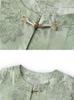 Stylish Seven-Sleeve Shirt for Middle-Aged & Elderly Women - Age-Defying Spring/Summer Fashion