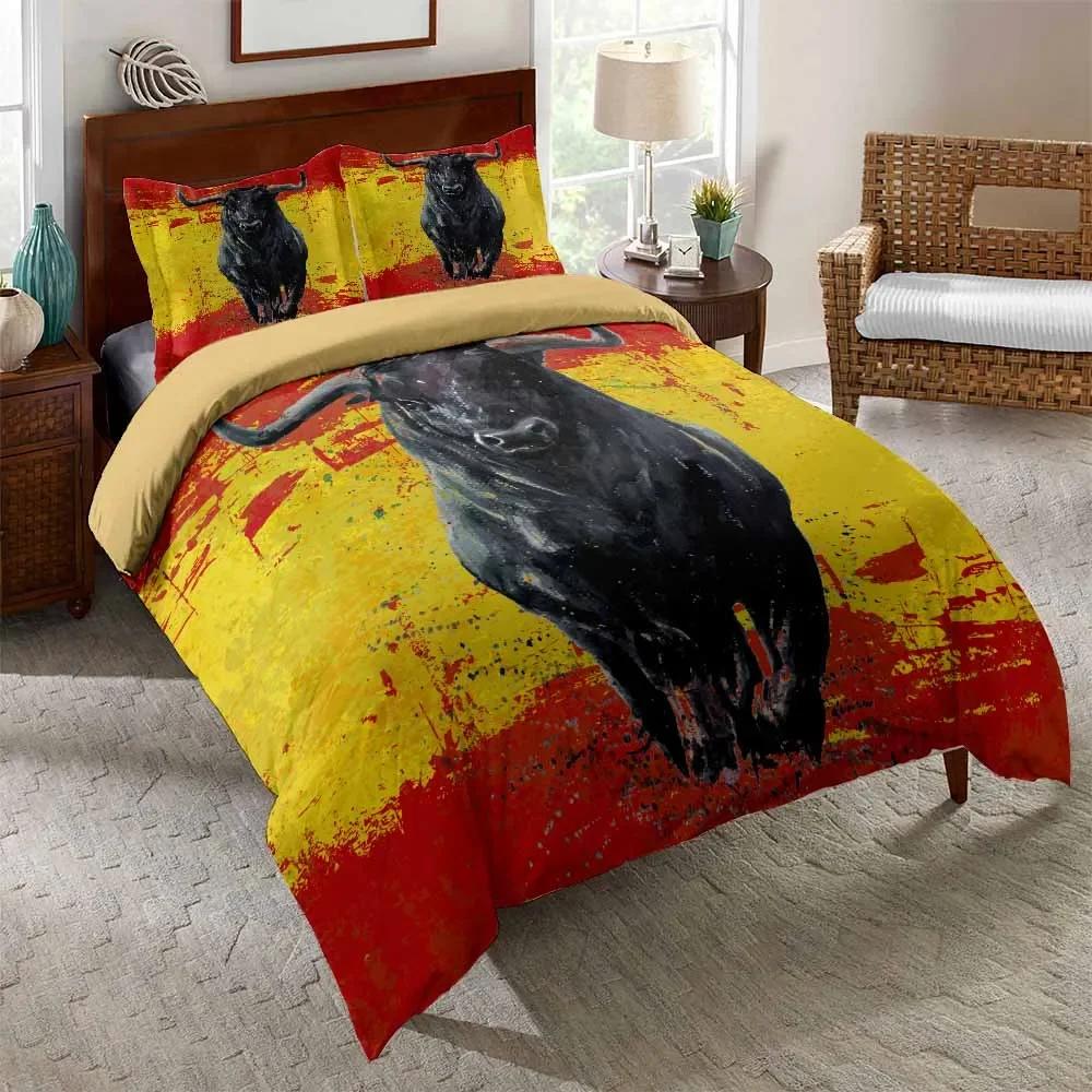 Nightmare Before Christmas  Duvet Cover with Pillow Cover Bed Sets Jack and Sally 3D Skull Christmas Bedding Set Bedroom Decor