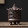 Ceramics Incense Burner with Lid Incense Censer Antique Style Aromatherapy Holder  Yoga Studio
