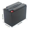 12V 50AH Lithium Battery Housing Case For 18650 Empty Battery Box With M6 Copper Terminals Enhances Conductivity