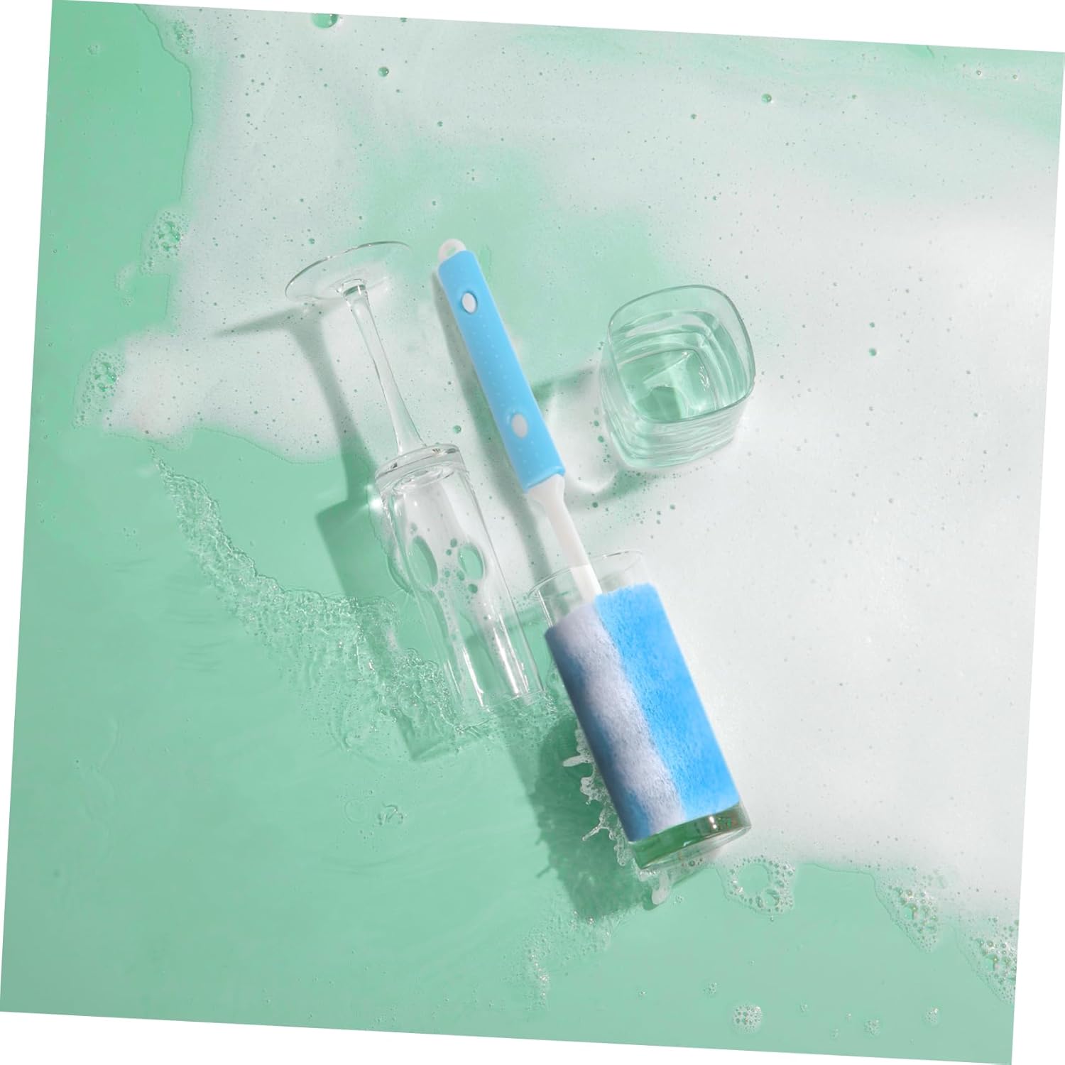 Gatuida Sponge Bottle Cleaning Brush Long Handle Bottle Cleaning Cup Cleaning Sponge Cup Brush Mug Cleaning Brush