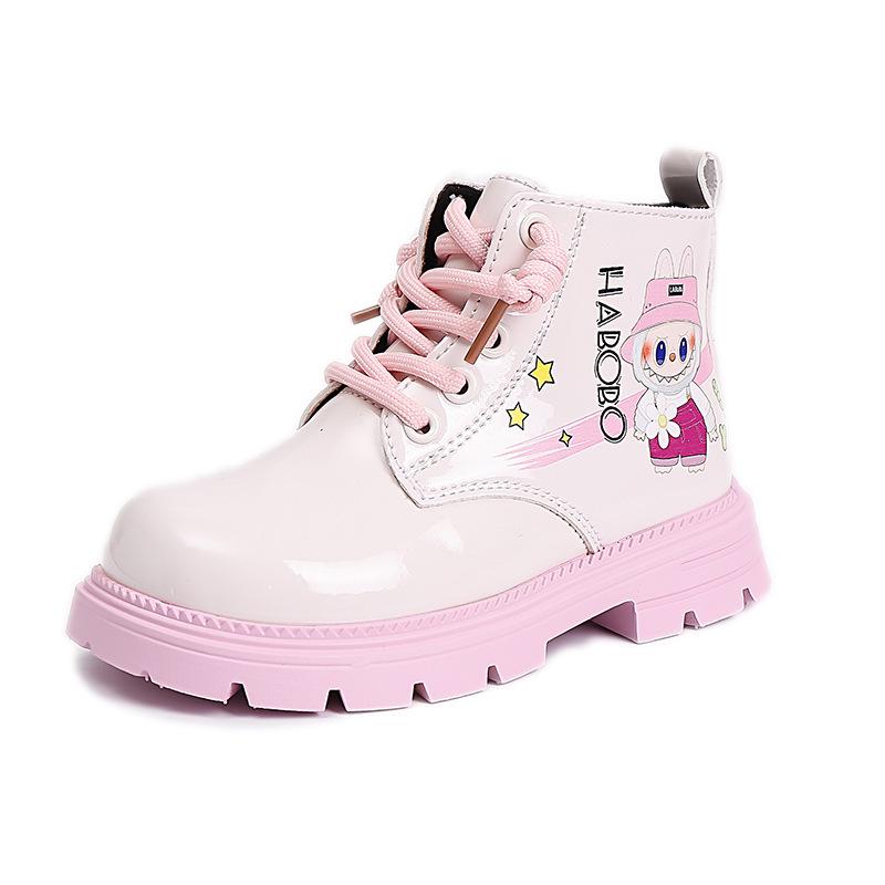 

Pink Martin Boots for Girls - 2025 Winter Edition: Soft Sole, Velvety, 2-Layer Cotton Warmth for Baby Girls Size 35, Insole 21.7cm