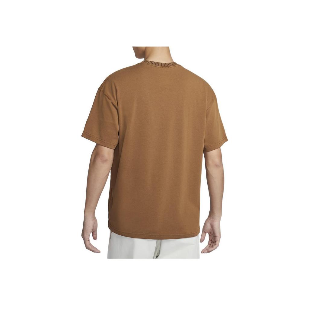Nike Sportswear Logo Design Casual Round Neck Short Sleeve T-Shirt Men T-Shirts Light-British-Brown FV3759-281