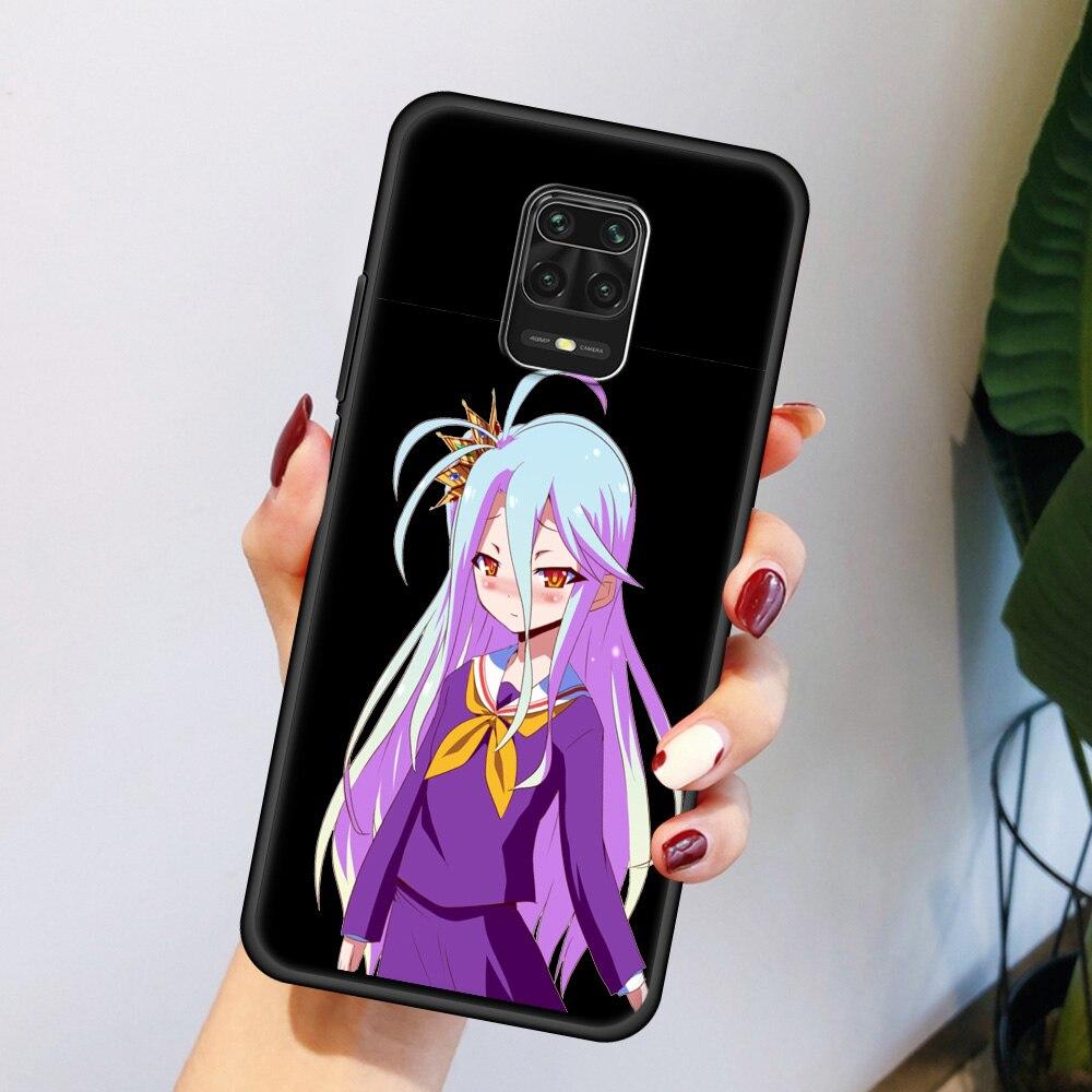 Anime NO GAME NO LIFE Pouzdro na telefon pro Xiaomi Redmi Note 8 11 10 Pro 10S 9S 9 9T 8T 9C 9A 8A 7 K40 Herní Silikonový Kryt