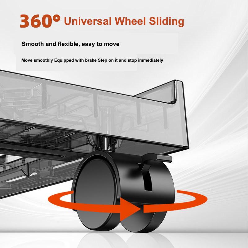 Adjustable PC Stand Mobile CPU Stand Under Desk PC Tower Stand,PC Floor Stand Fits Most PC Under Desk Desktop Tower Stand