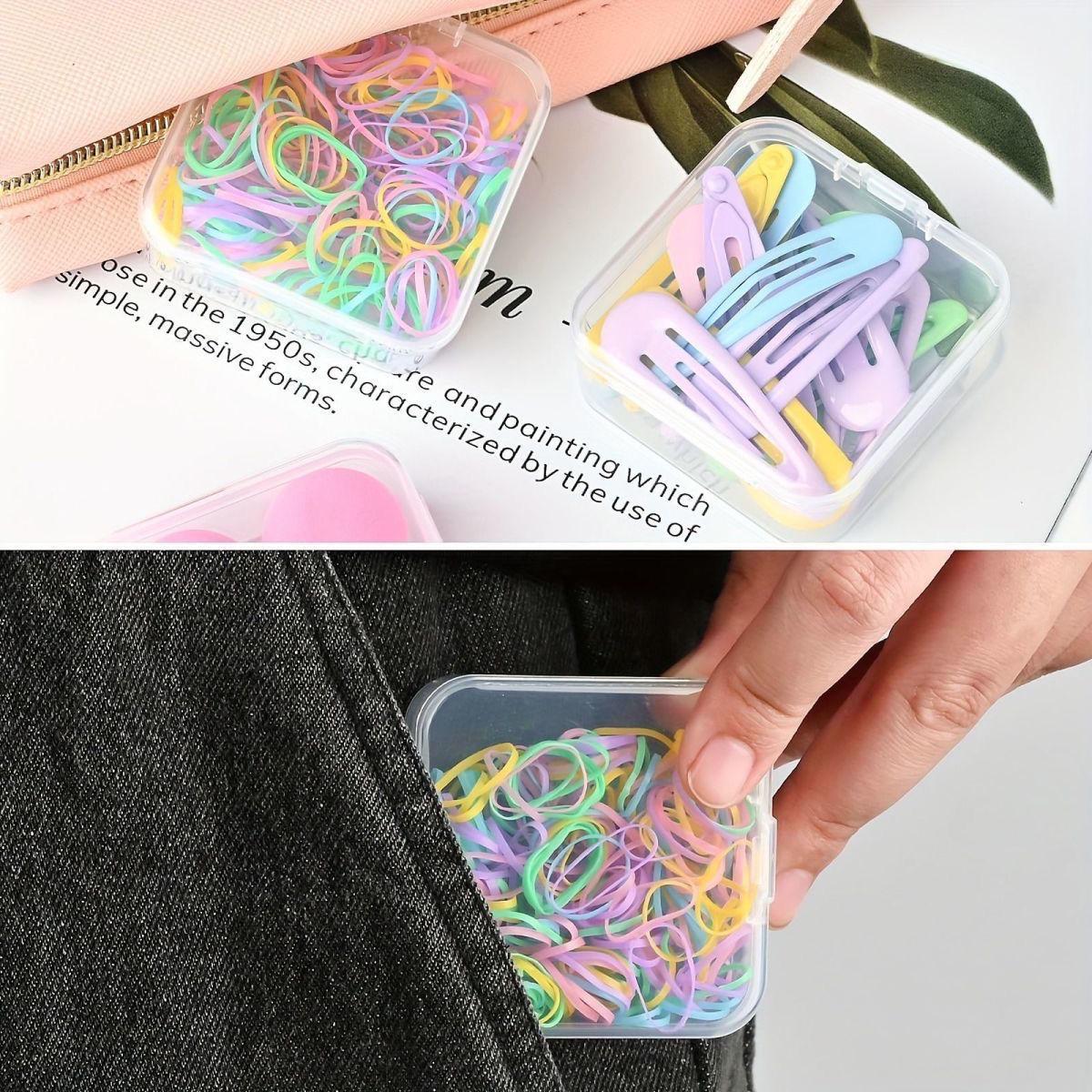 

Прозора коробка для зберігання та органайзер нанобісеру для ювелірних виробів та аксесуарів для нейл-арту