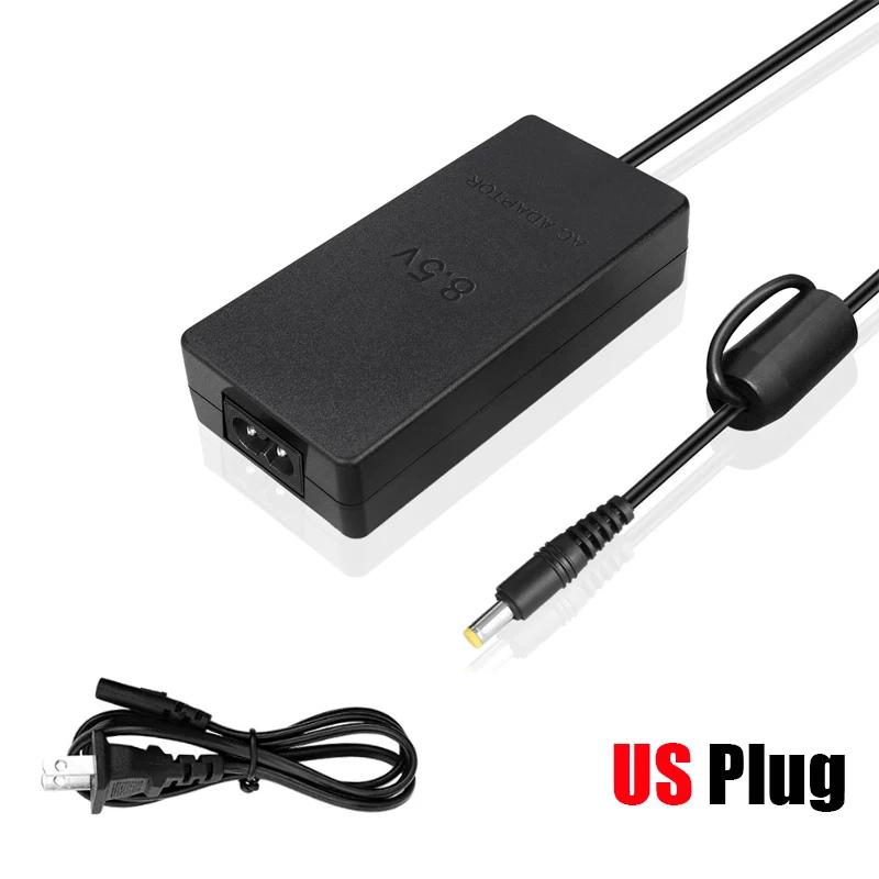 

Replacement Game Console Charger 8.5V AC Power Adapter for PS2 Slim 70000 Series Replacement Charger with EU US Plug 100-240V Power Supply Cord US Plug чорний