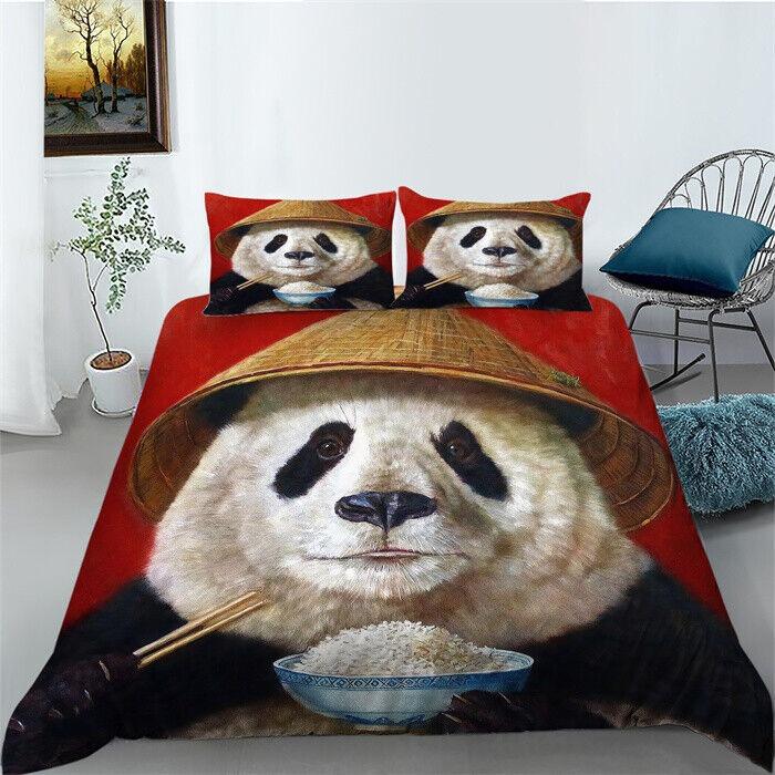 3D Printed Animal Bedding Set King Queen Bed Down Duvet Cover Pillowcase 2/3pc Quick Drying Bed Cover Luxury Cover Home Textile