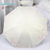 Paradise Umbrella Floral Print UV Protection Folding Sun and Rain Umbrella