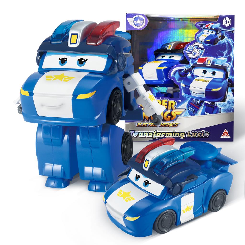 Super Wings S8 NOU Dizzy 5 Inch Transformabil Transformare de la Avion la Robot în 10 Pași Figurine de Acțiune cu Deformare Jucării pentru Copii