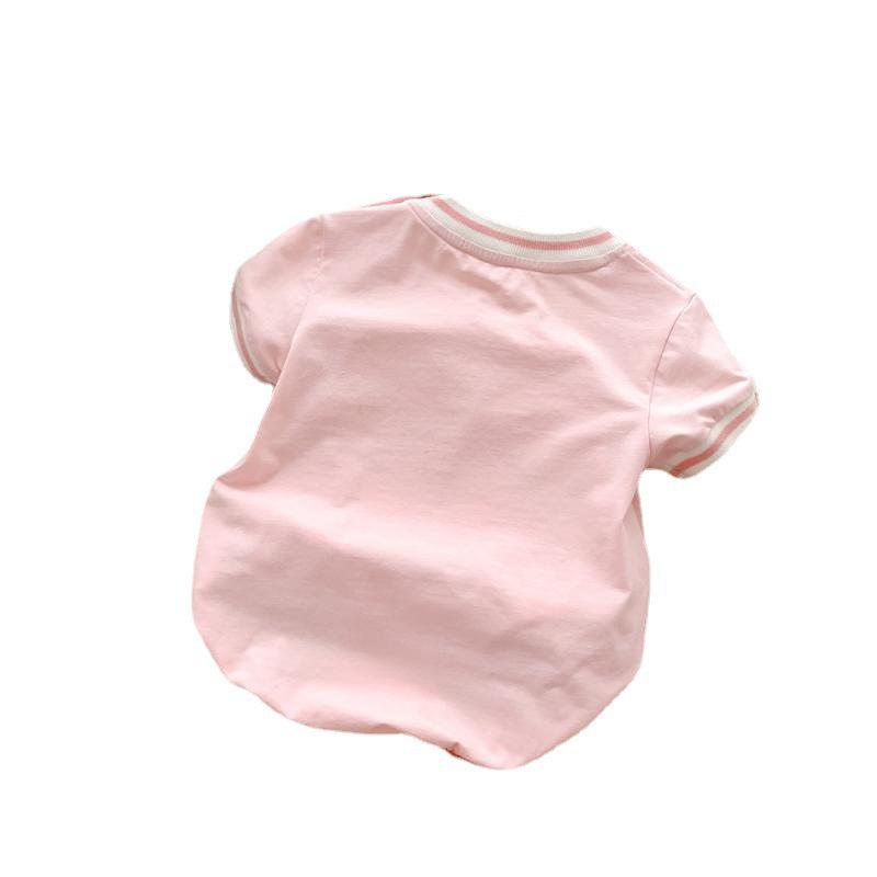 Baby Girl Summer Bow Print Romper - Cute & Comfortable