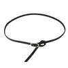 Minimalist Faux Leather Belt For Women And Men With Round Alloy Buckle For Casual Wear