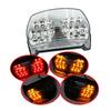 1PC Clear Lens Motorcycle LED Turn Signals Brake Tail Light Fit for Kawasaki GPZ1100/ZX1100 1995-1997