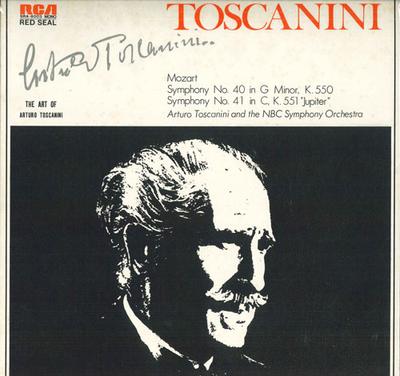 LP Record ARTURO TOSCANINI NBC SYMPHONY ORCHE - Mozart: Symphony No.40, No.41 SRA8003 RCA Victor Red  1973 Japan Classical Used