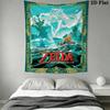 Link'S Epic Journey Zelda Adventure Tapestry Fashion Print Background Cloth Soft Wall Covering Decoration Atmospheric Background Cloth