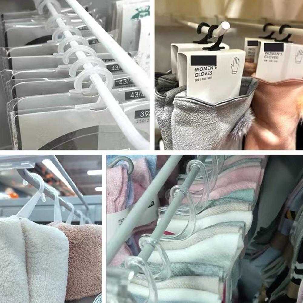 100PCS/lot Plastic Sock Hangers, PP Hook Sock Hanging, Sock Hooks Underwear hanger,Portable Hanger for Stocking Packaging