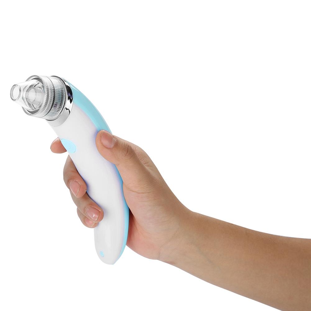 Baby Nasal Aspirator Electric Nose Cleaner Nasal    Blackhead Sucker Blue