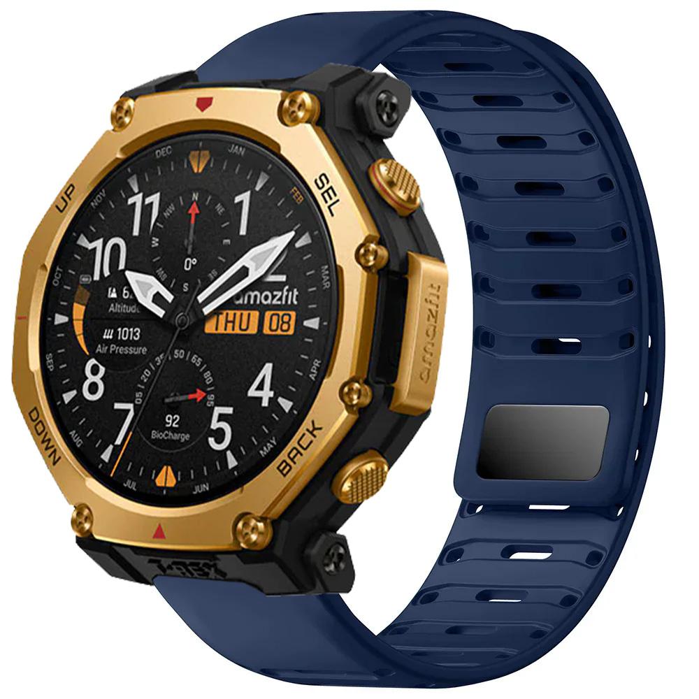 22mm Silicone Sports Strap For Amazfit T-Rex3 Pro 48mm Helio Magnetic Watchband For Amazfit Balance 2 1/Bip 6 5 Bracelet Correa