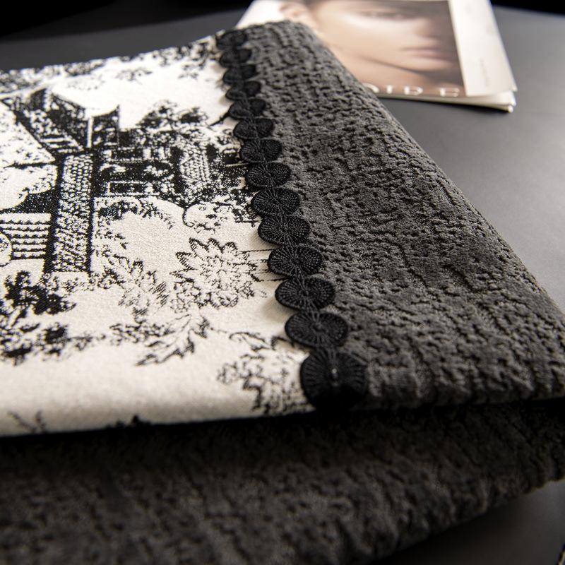 New Chinese Sofa Cushion Universal Non-Slip In All Seasons, High-End Splicing Sofa Seat Cushion, Modern Chinese Sofa Cover Cover Towel