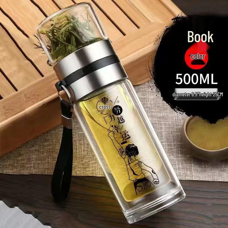 

OLOEY Large Capacity Double-Layer Insulated Glass Cup Set