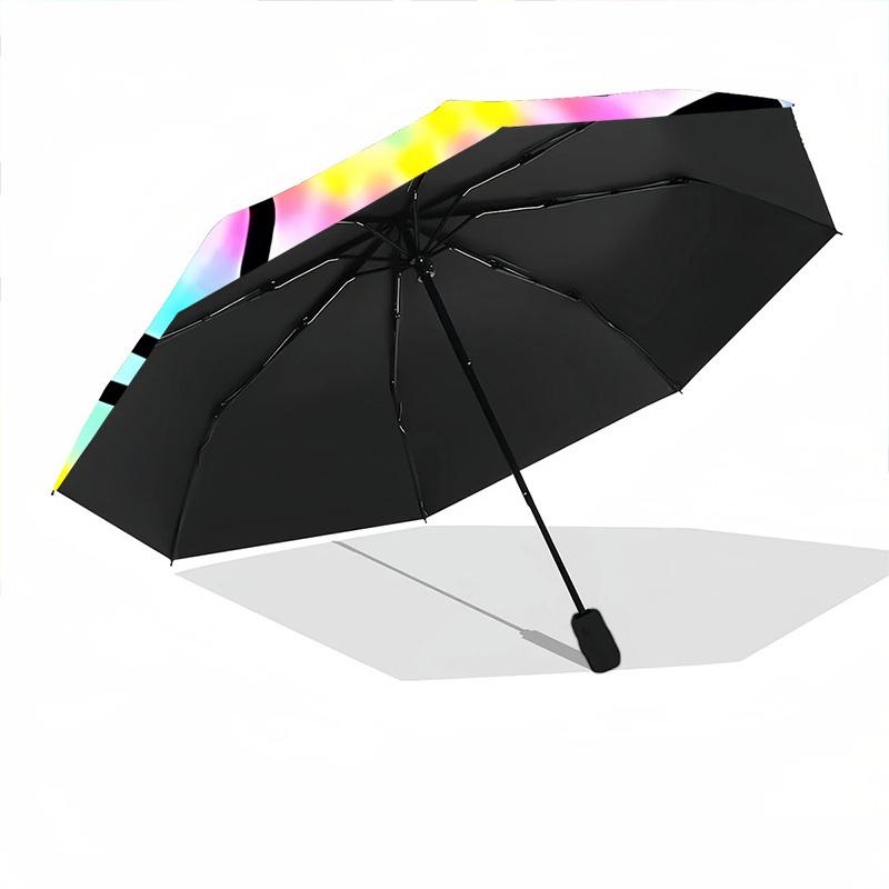 1pc Bee Kind Automatic Opening/Closing Folding Umbrella with 8 Ribs,Windproof Portable Sunshade Umbrella Holiday gift yy260401080