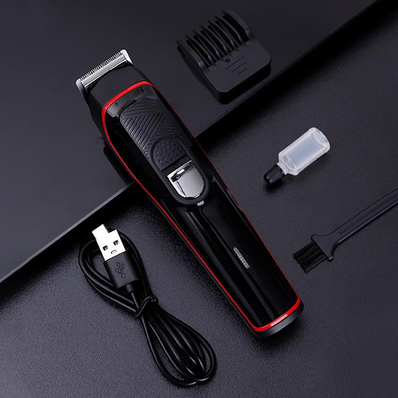 Five-in-One Electric Hair Clipper with Digital Display - Home Haircut and Shaving Set