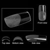 Square Nail Tips 120 Pcs Artificial Full Cover Soft Clear Gel Tips 12 Sizes Sharp False Nails for Nail Extension