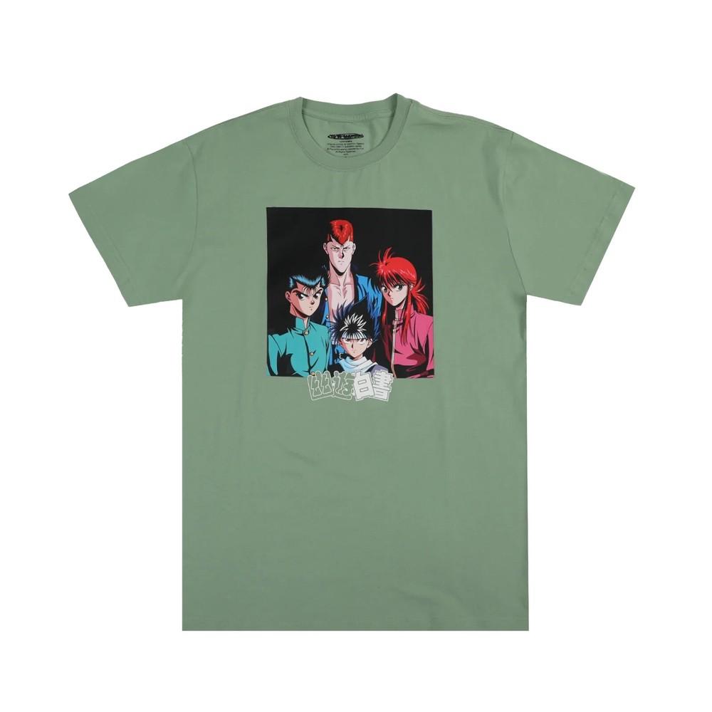Atsuko Mens Yu Yu Hakusho Green Anime Characters Shirt NWT L Unisex T-Shirt XL