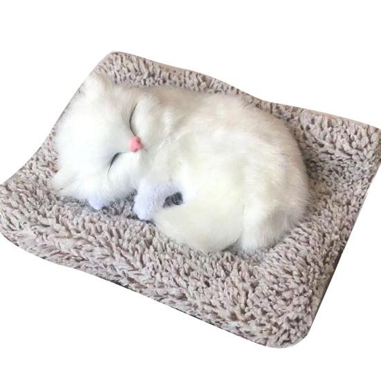 Plush Simulation Cat Home Car Stuffed Toy Embedded Decor Bamboo Charcoal Bag