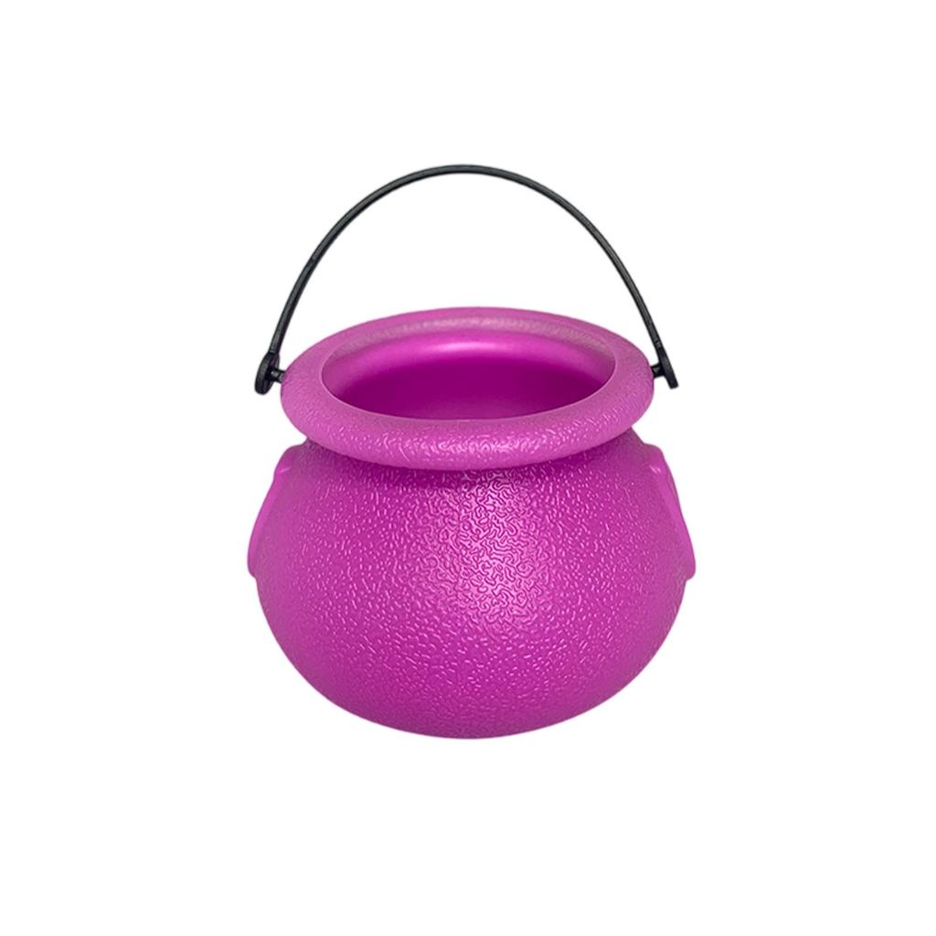 Halloween Decoration Witch Pot, 6 Plastic Witch Pots