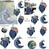 Blue Moon And Dragon Lover Car Ornament Holiday And Home Decoration Hanging Pendant