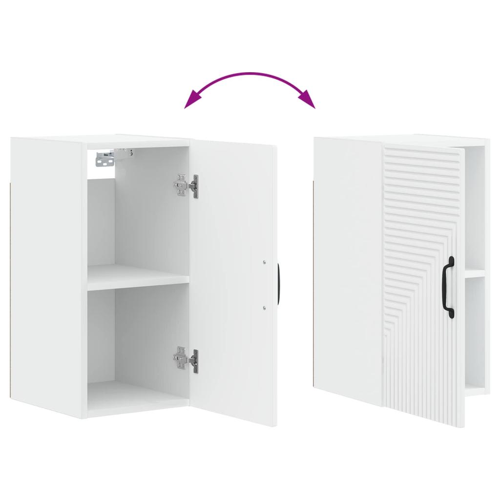 Bathroom Wall Cabinet HAARLEM White 30 X 31 X 59 Cm