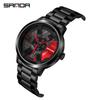 Sanda Meilleure Vente 1088 Montre pour Adolescent: Personnalisé, Cadran Rotatif 3D, Tendance, Quartz Étanche.