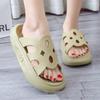 New Summer Women Trendy High-End Non-Slip Fashionable Waterproof Thick Sole PVC Sandals SlippersPVCBeach Slippers